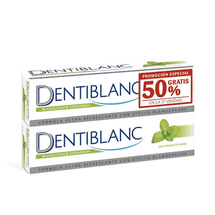 Dentiblanc Blanqueador extrafresh con extracto de menta pack