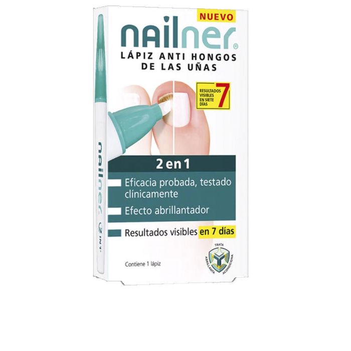 Nailner Lápiz 2 en 1 lápiz antihongos de las uñas