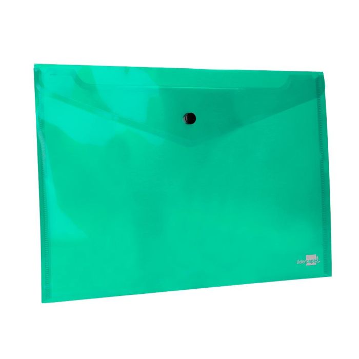Carpeta Liderpapel Dossier Broche 34043 Polipropileno Din A4 Verde Transparente 50 Hojas 12 unidades