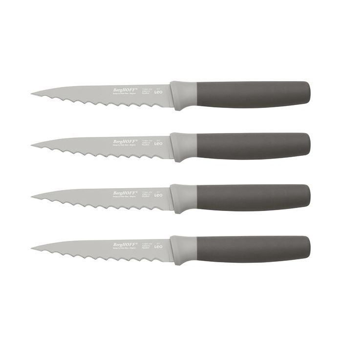 Set De 4 Cuchillos Chuleteros Grises 11,5 Cm BERGHOFF 3950046