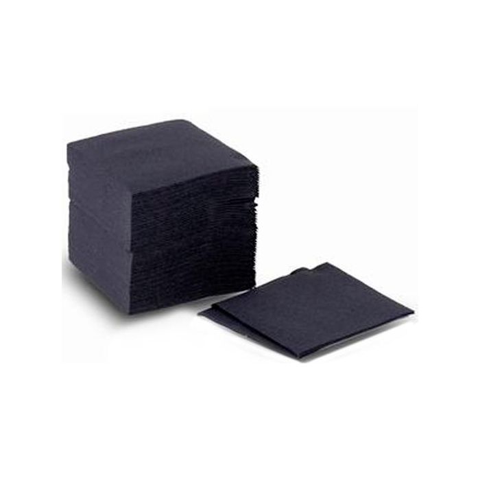 Paquete 100 Servilletas 2 Capas 20x20 Pasta Negro