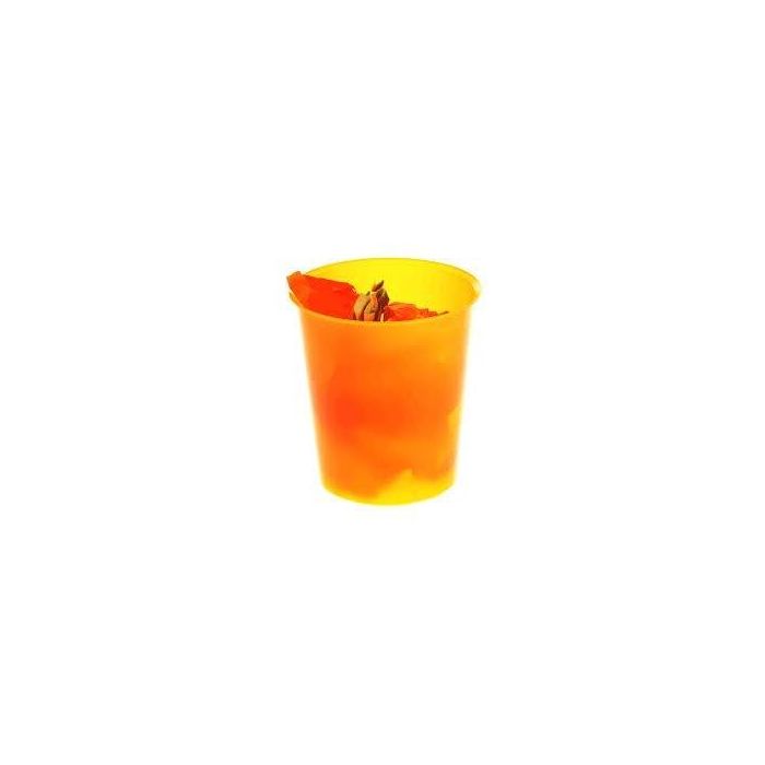 Archivo 2000 Papelera de plástico archivo 2000 opcional aro sujetabolsas capacidad 16 litros 290x310 mm naranja traslucido