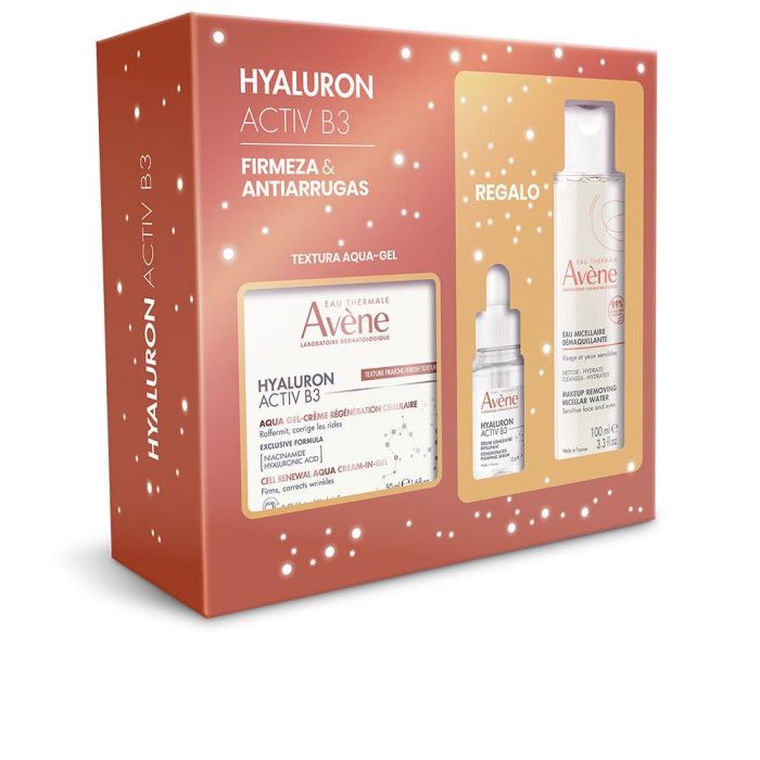 Avene Hyaluron Activ B3 Aqua Gel - Crema + Agua Micelar + Sérum Estuche 3 Pz