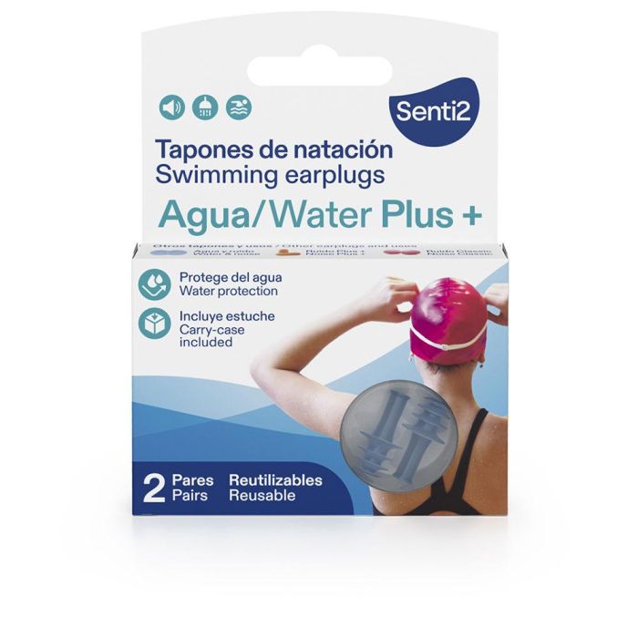 Agua plus+ tapones de natación 2 unidades