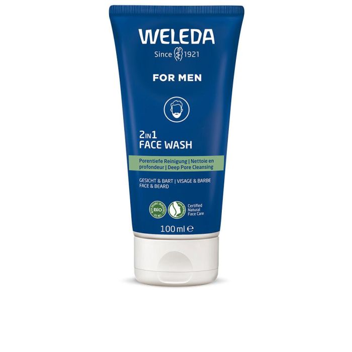 Weleda For Men Gel Limpiador 2 En 1 Rostro & Barba 100 mL