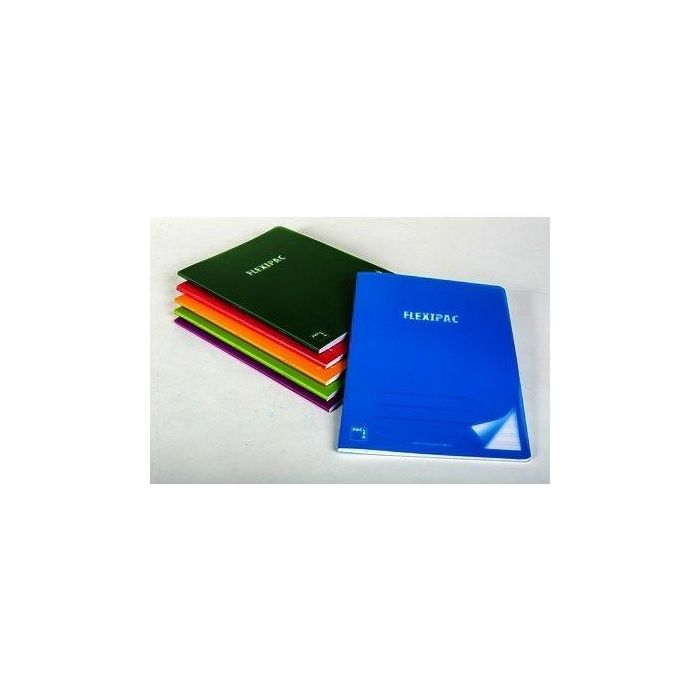 Pacsa Libreta flexipac 48 hojas pauta 2,5 tapas polipropileno a4 90 gr c/surtidos -6u-