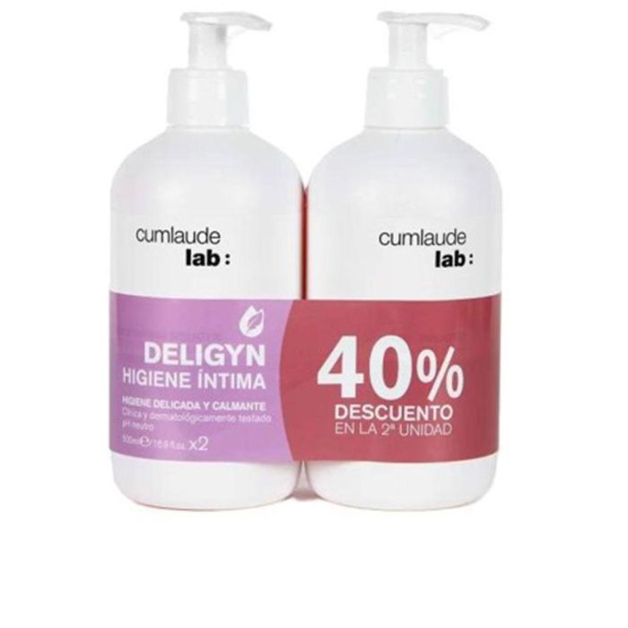 Cumlaude Lab Higiene Íntima Deligyn Gel De Higiene Íntima Fórmula Suave Pack 2 X 500 mL