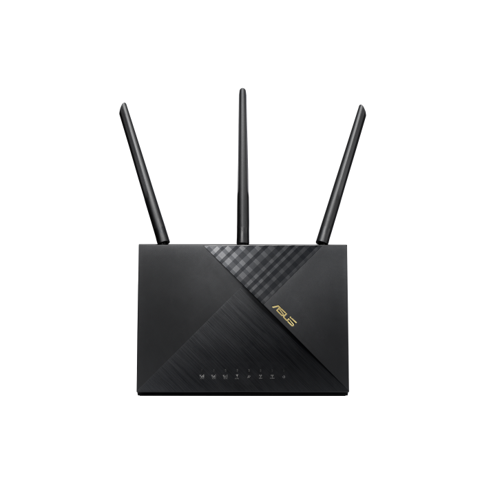 ASUS 4G-AX56 router inalámbrico Gigabit Ethernet Doble banda (2,4 GHz / 5 GHz) 3G Negro 3
