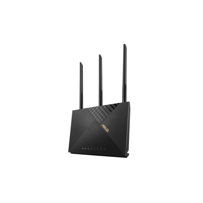 ASUS 4G-AX56 router inalámbrico Gigabit Ethernet Doble banda (2,4 GHz / 5 GHz) 3G Negro 4