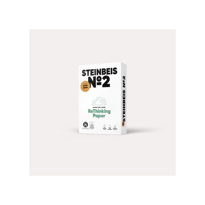 Paquete 500H Papel Reciclado 80Gr A4 Trend White Nº2 Iso80 Steinbeis 144073 5 unidades Paquete 500H Papel Reciclado 80Gr A4 Trend White Nº2 Iso80 Steinbeis 144073 5 unidades