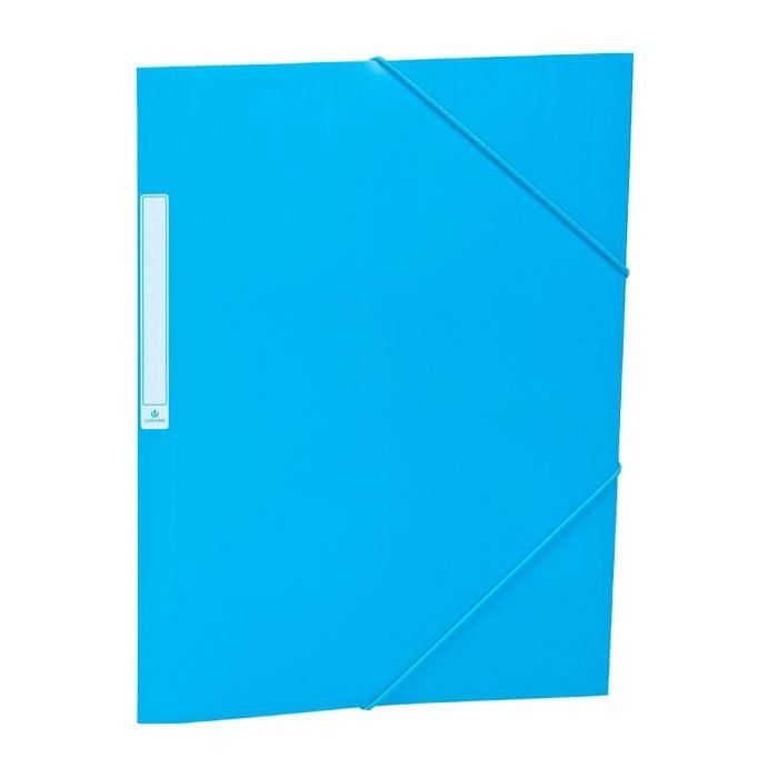 Carchivo Carpeta 3 solapas folio c/gomas pp opaco azul claro