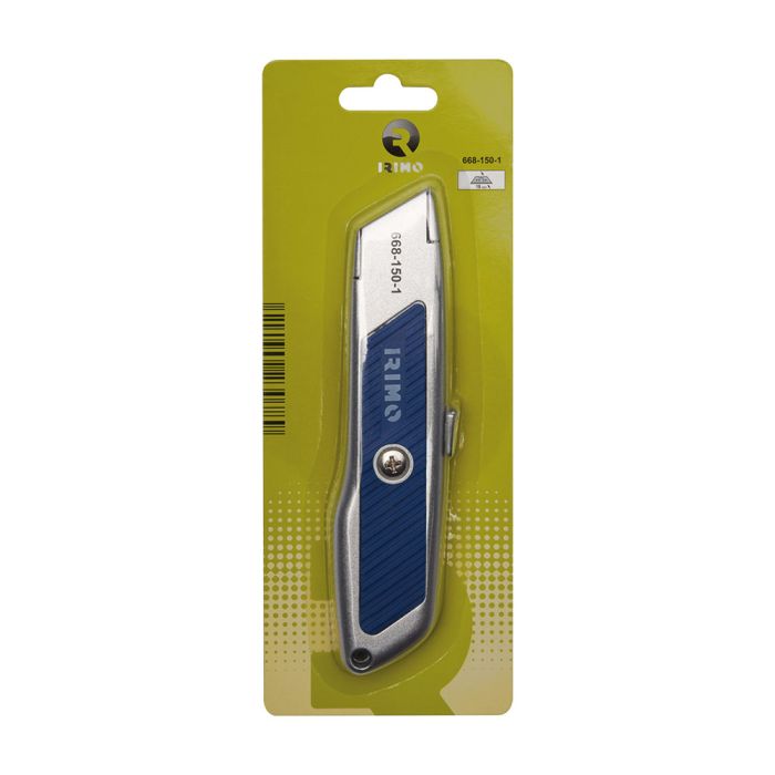 Cúter de seguridad autoretráctil con cuchilla trapezoidal 668-150-1 irimo 1