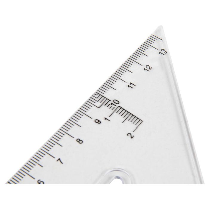 Escuadra Liderpapel 20 cm Plastico Cristal 20 unidades 4