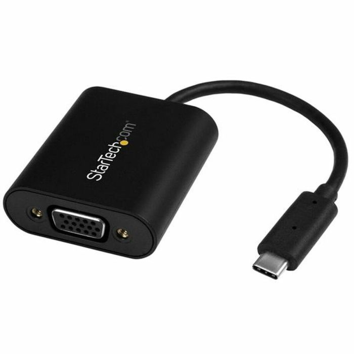 Adaptador USB C a VGA Startech CDP2VGASA Negro Adaptador USB C a VGA Startech CDP2VGASA Negro