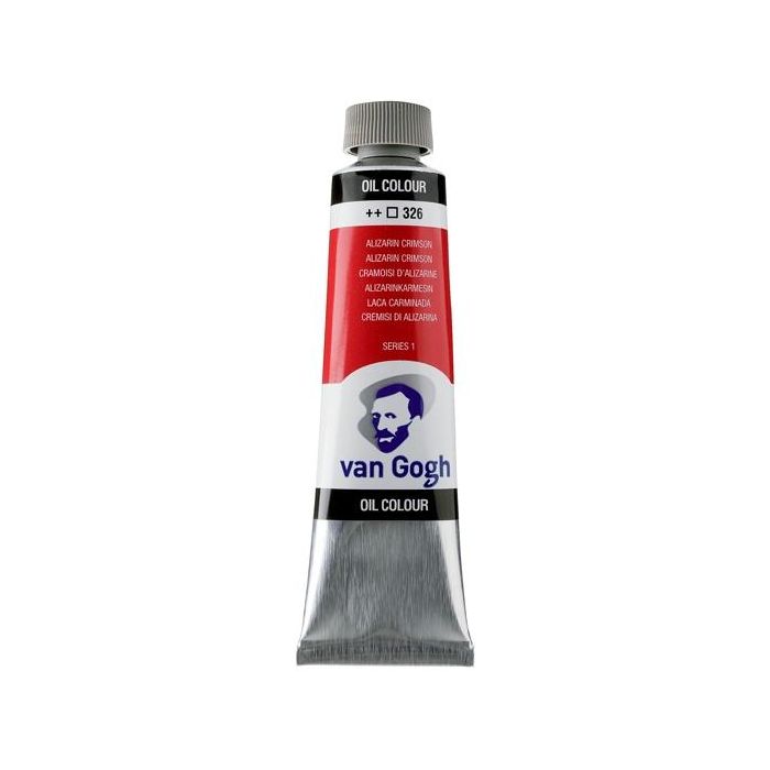 Talens van gogh tubo de 40 ml pintura al óleo laca carminada 326 transparente