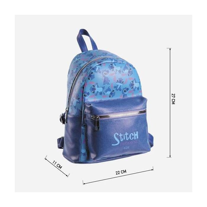 Mochila casual moda polipiel stitch 22.0 x 27.0 x 12.5 cm 2