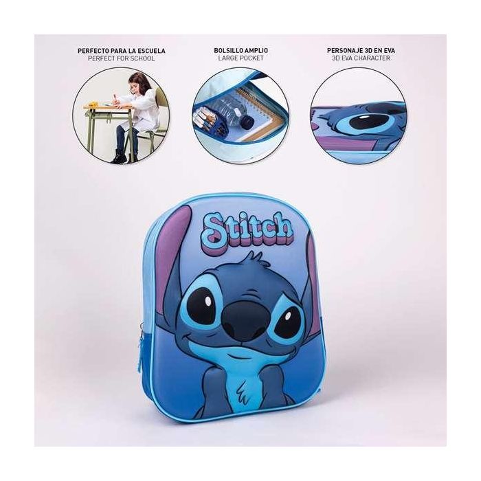 Mochila infantil 3D stitch 3