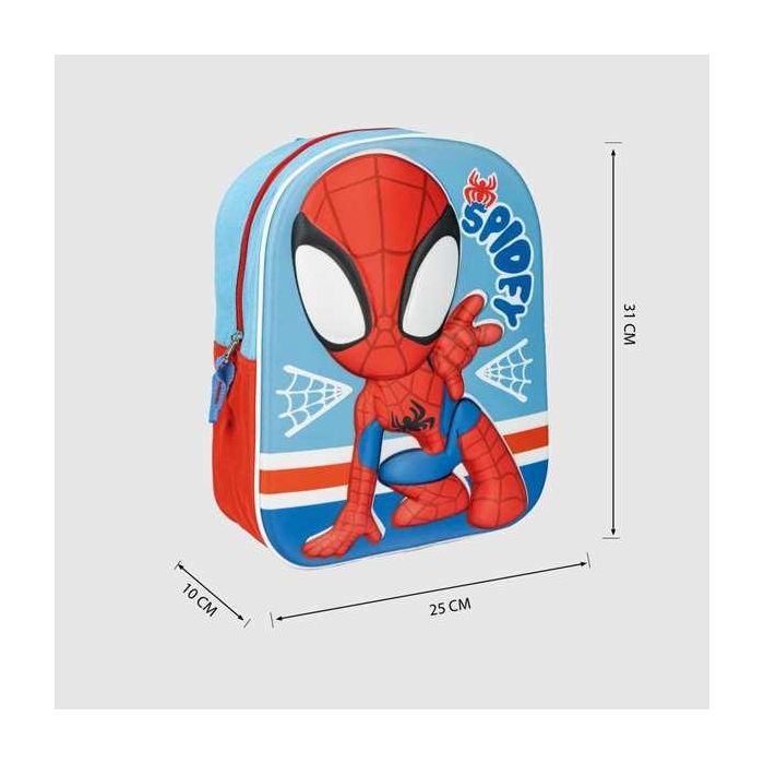 Mochila Infantil 3D Spidey 25.0 X 31.0 X 1.0 Cm 2