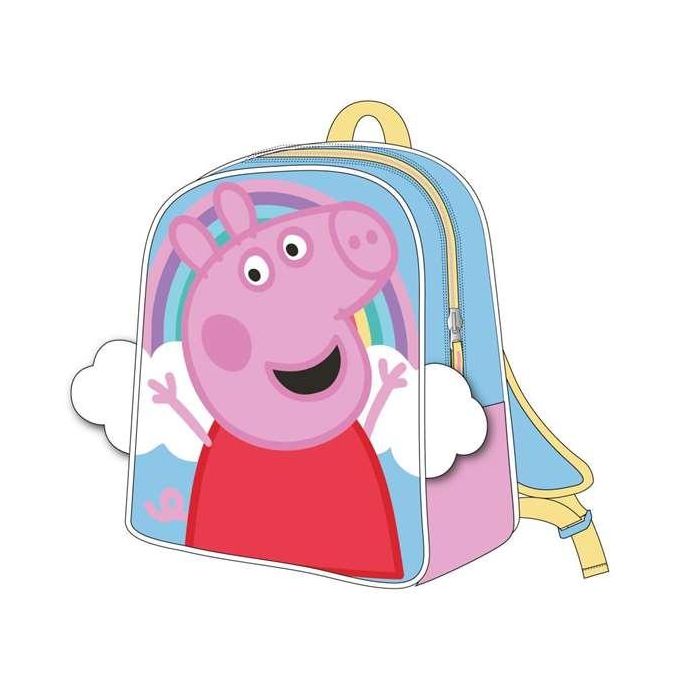 Mochila infantil 3D aplicaciones peppa pig 22.0 x 27.0 x 1.0 cm