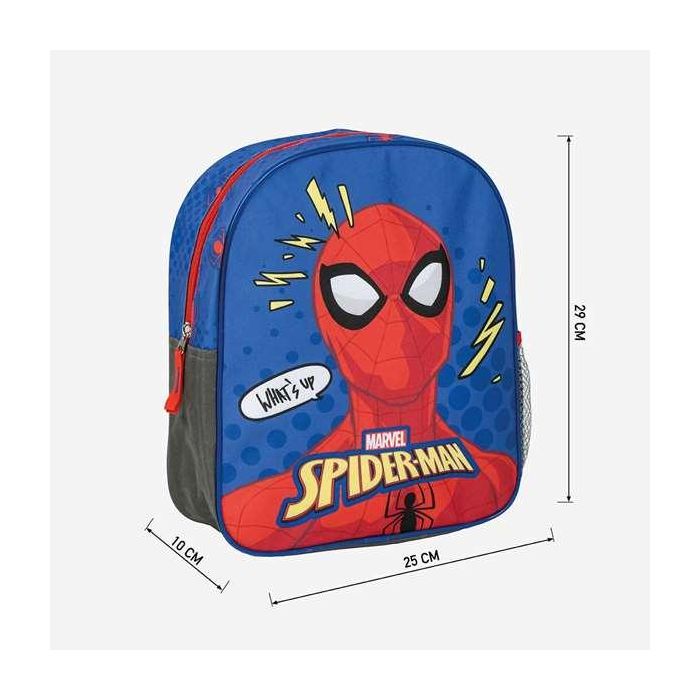 Mochila Escolar Spider-Man Azul 8 x 30 x 25 cm 4