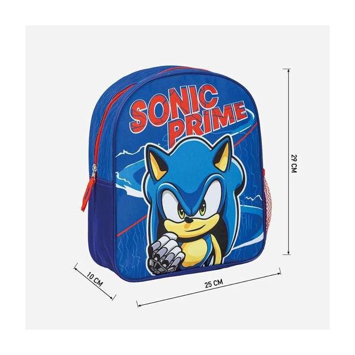 Mochila Escolar Sonic Azul 25 x 30 x 29 cm 4