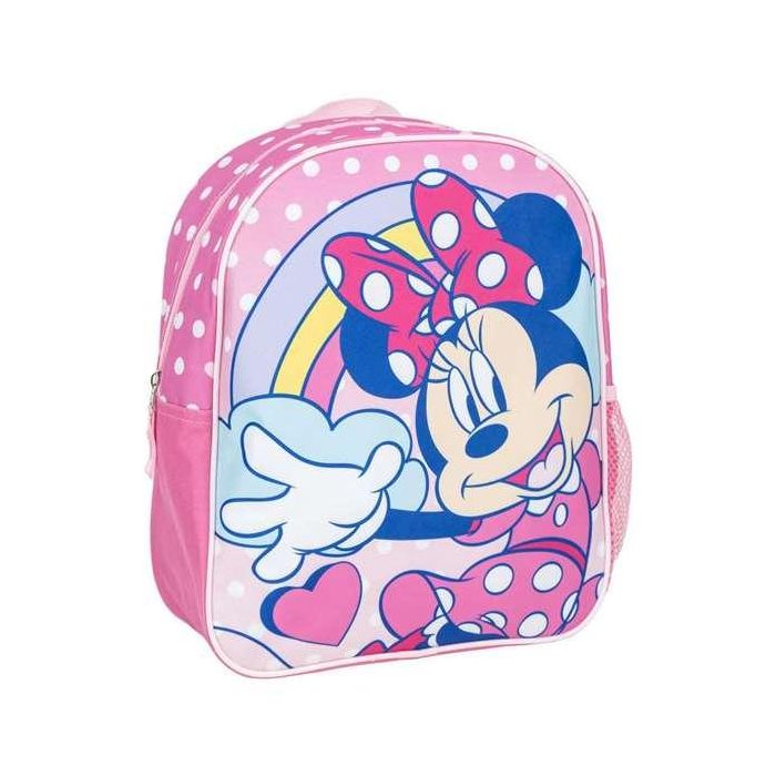 Mochila Escolar Minnie Mouse Rosa 8 X 32 X 26 CM