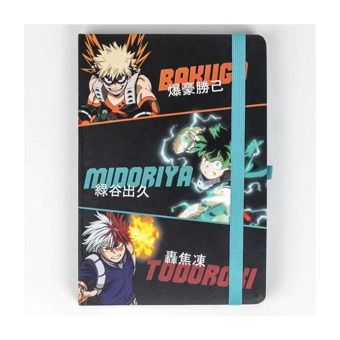 Set de Papelería My Hero Academia 2 Piezas Negro Naranja 2