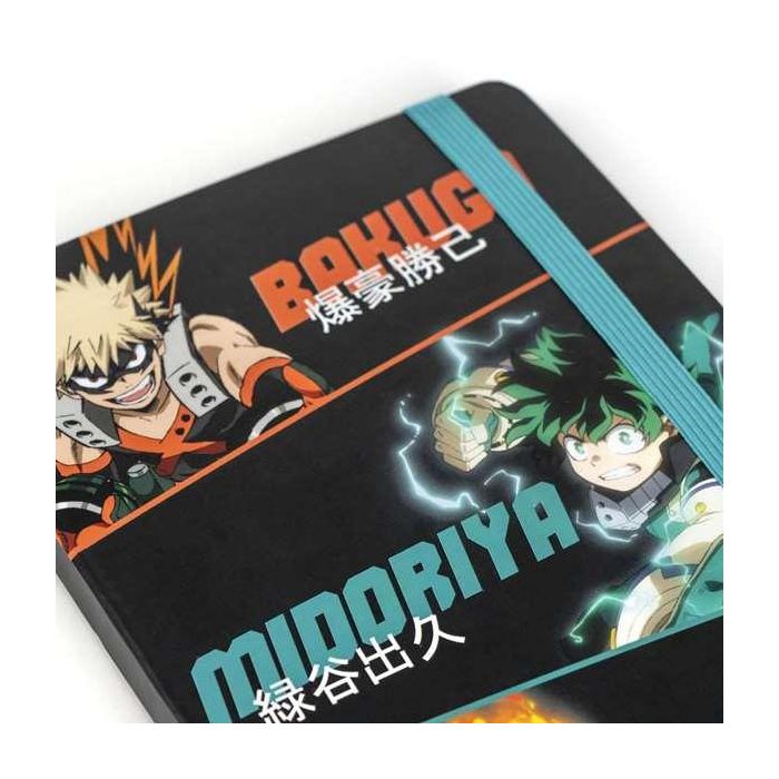 Set de Papelería My Hero Academia 2 Piezas Negro Naranja 3