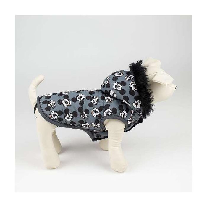 Abrigo Acolchado Para Perro S Mickey Gris S 2