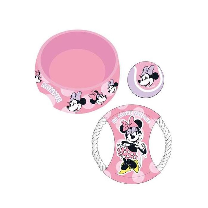 Set Para Mascotas Juguete Minnie 21.0 X 21.0 X 8.8 Cm 1