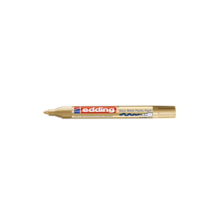 Edding Marcador Permanente 750 Tinta Opaca Brillante Oro