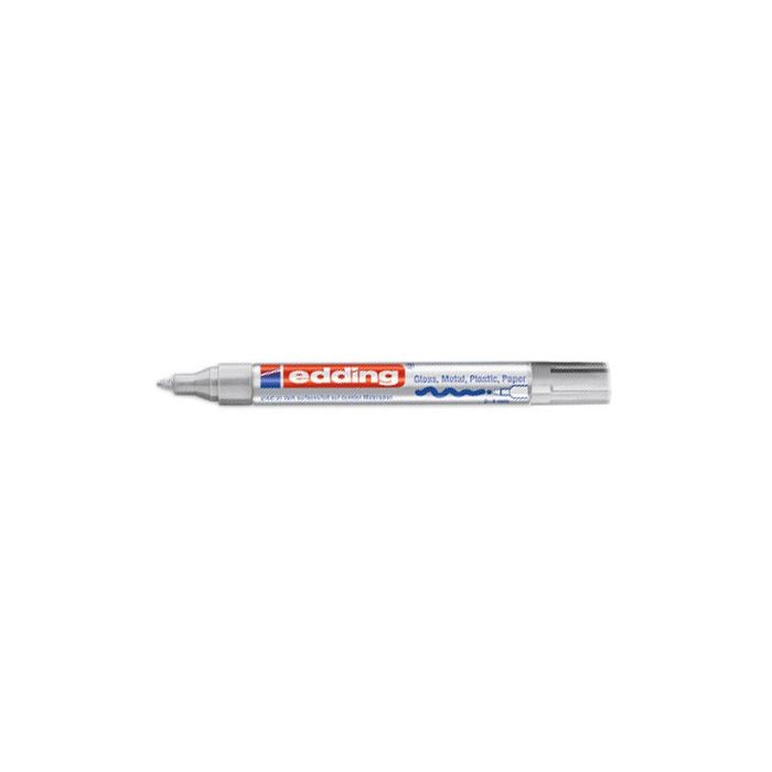 Edding marcador permanente tinta opaca 750 plata