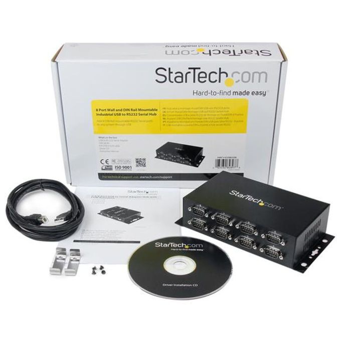 Adaptador USB a RS232 Startech ICUSB2328I Negro 1