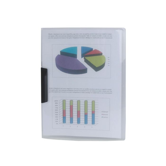 Carpeta Liderpapel Dossier Pinza Lateral 35445 Polipropileno Din A4 Incolora 30 Hojas Pinza Giratoria 1