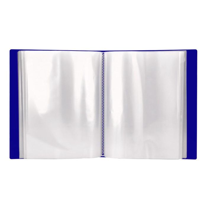 Carpeta Liderpapel Personaliza 37862 100 Fundas Polipropilenodin A4 Azul Con Cajetin 2