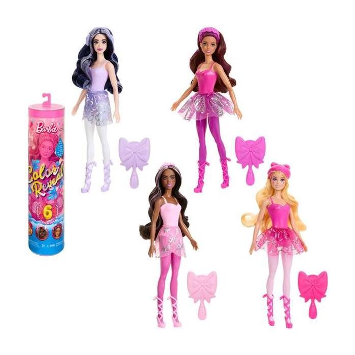 Muñeca Barbie Color Reveal Bailarinas De Ballet. Incluye seis sorpresas en un mismo paquete. - Modelos surtidos 1