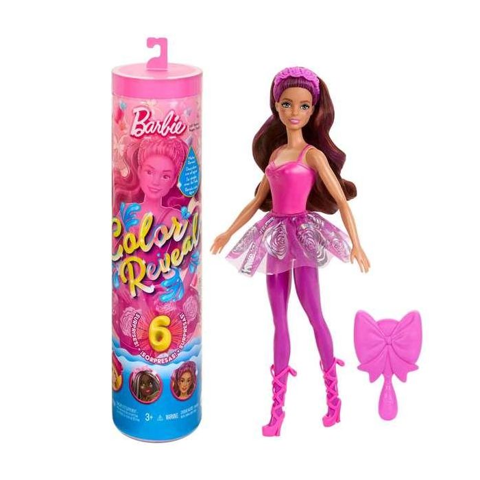 Muñeca barbie color reveal bailarinas de ballet. incluye seis sorpresas en un mismo paquete. - modelos surtidos