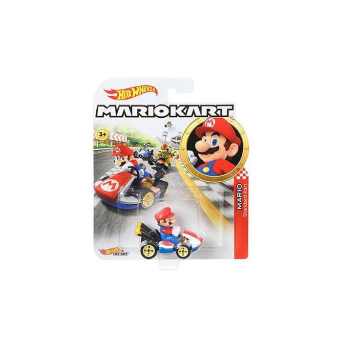 Coche hot wheels mario kart escala 1:64 - modelos surtidos