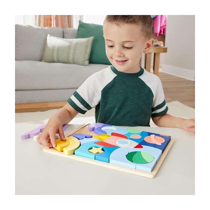 Puzzle Madera Del Espacio Fisher-Price con 42 piezas. 1