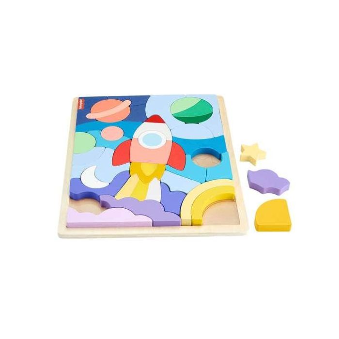 Puzzle Madera Del Espacio Fisher-Price con 42 piezas. 5