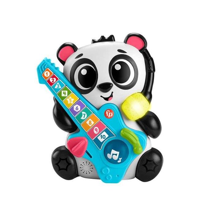 Oso Panda Fisher-Price con guitarra. Aprende los números y formas con luces y sonidos. 1