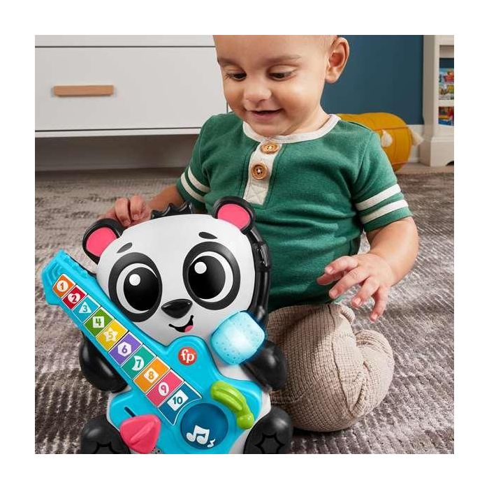 Oso Panda Fisher-Price con guitarra. Aprende los números y formas con luces y sonidos. 3