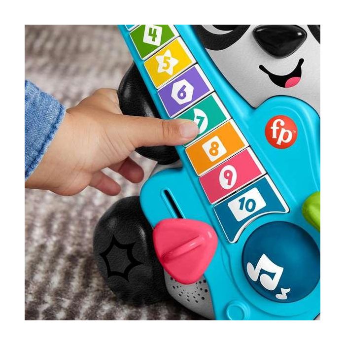 Oso Panda Fisher-Price con guitarra. Aprende los números y formas con luces y sonidos. 4