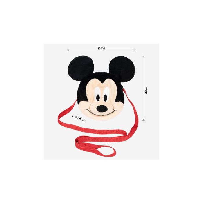 Bolso Bandolera 3D Mickey Mouse Negro 2