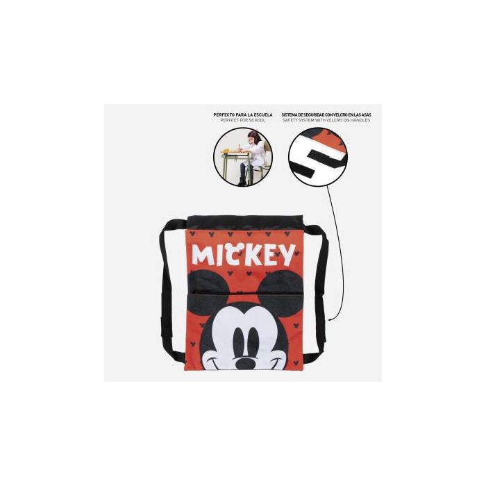 Mochila Saco Infantil Mickey Mouse Rojo 27 x 33 x 1 cm 4