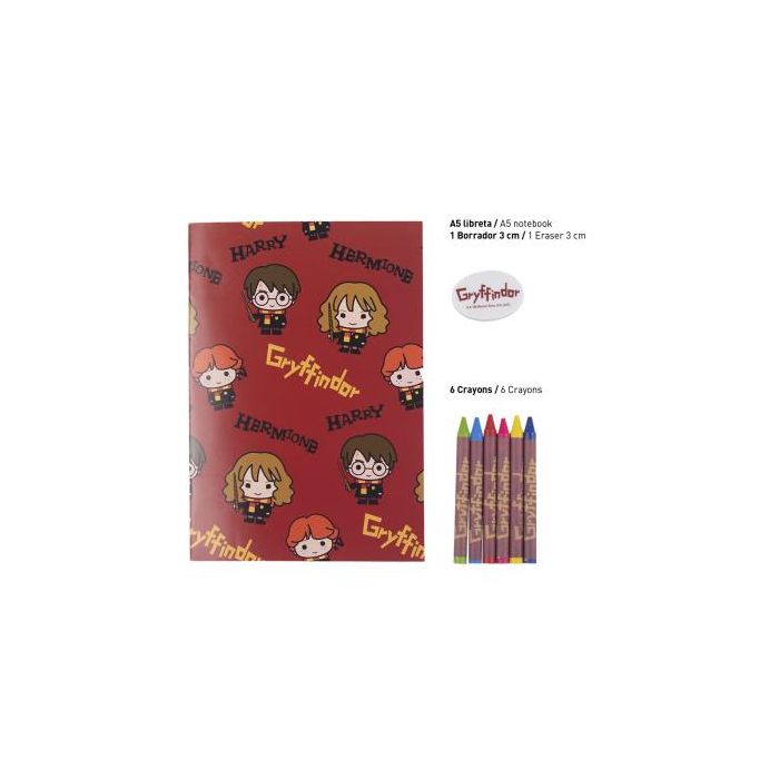 Set de Papelería Harry Potter 16 Piezas Rojo 3 Set de Papelería Harry Potter 16 Piezas Rojo 3