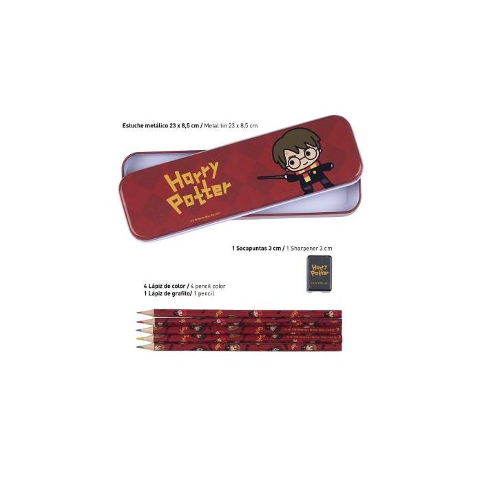 Set de Papelería Harry Potter 16 Piezas Rojo 4 Set de Papelería Harry Potter 16 Piezas Rojo 4