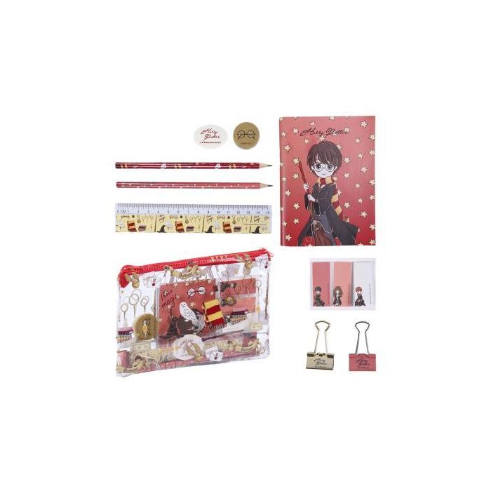 Set Papelería Escolar Harry Potter Rojo Set Papelería Escolar Harry Potter Rojo