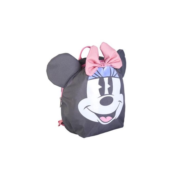 Mochila Infantil Minnie Mouse Gris (9 x 20 x 25 cm)