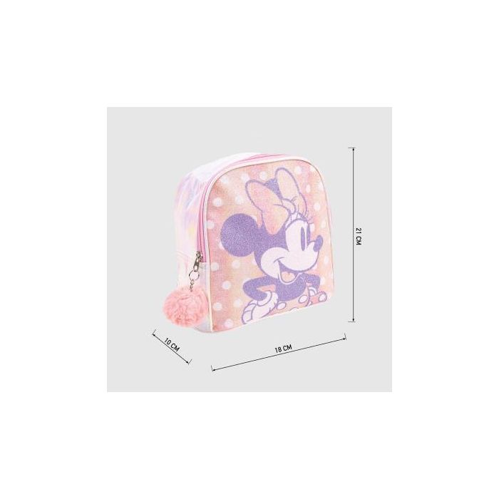 Mochila Casual Minnie Mouse Rosa (18 x 21 x 10 cm) 3